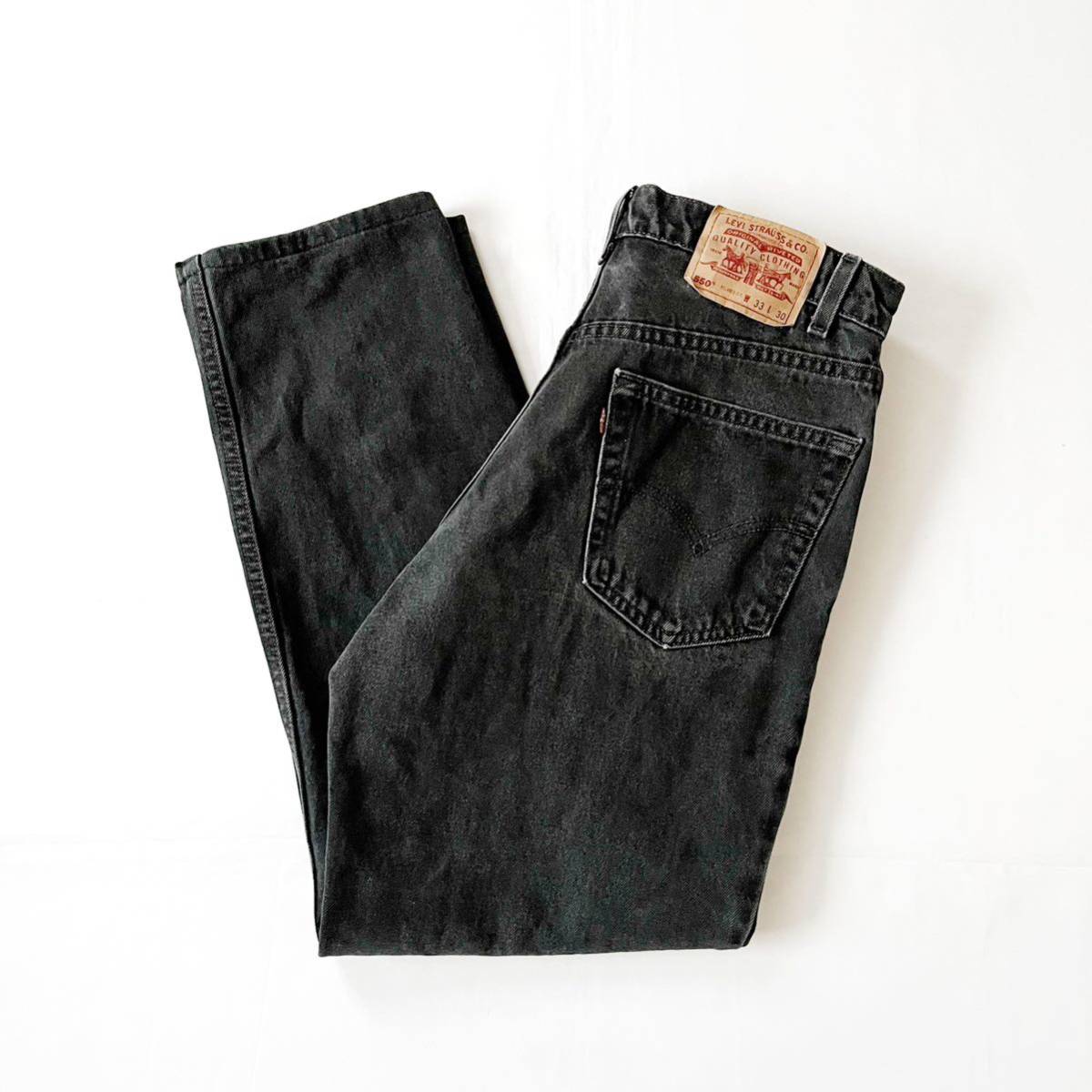 90s USA製 Levi's 505 ブラックデニム 33×30-