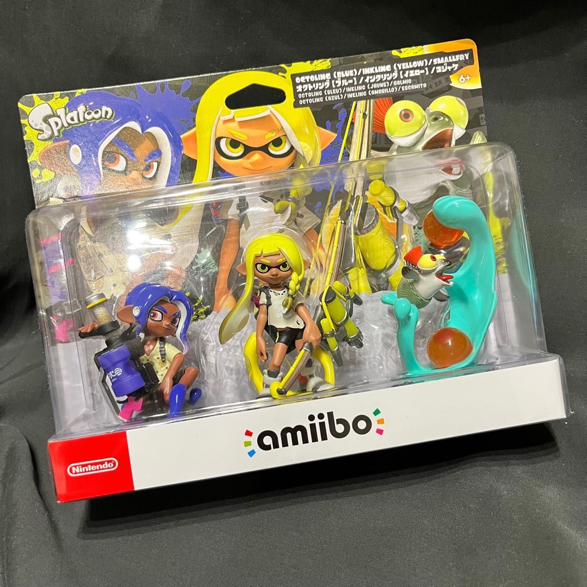 【新品未使用】 スプラトゥーン3 amiibo トリプルセット （インクリング［イエロー］、オクトリング［ブルー］、コジャケ）