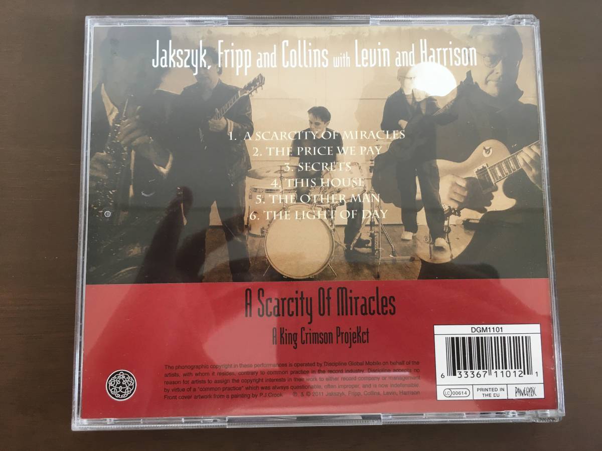CD/Jakszyk, Fripp and Collins with Levin and Harrison　A Scarcity Of Miracles/【J16】 /中古_画像2
