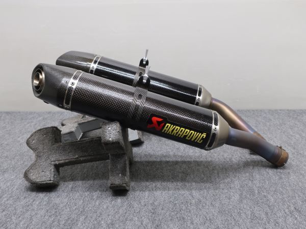 YZF-R1 4C8 07-08 アクラポビッチ チタン/カーボン スリップオン AKRAPOVIC ◆返品可 ●140サイズ T101401H T12H 717