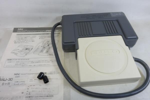 ΨPCE　PC　Engine 　ROM2 ADAPTOR RAU-30 NEC 日本電気 箱説付　ロムロム アダプター PCエンジン_画像6