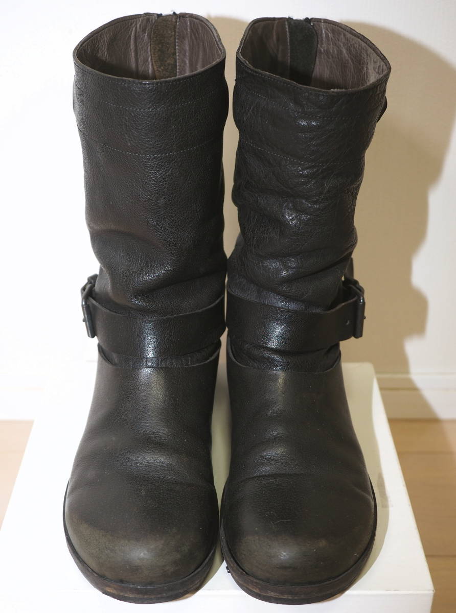 marsell マルセル ビンテージ加工バックZIPエンジニアブーツ guidi