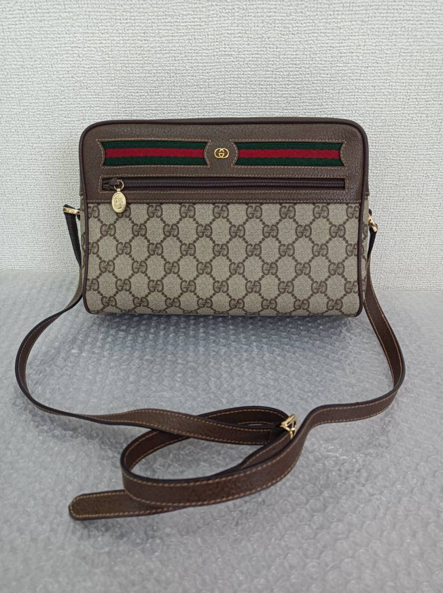 海外限定】 @GUCCI/グッチ/オールドグッチ/GGプラス/ショルダーバッグ