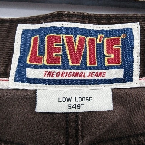 549 Levi's W34 L32 リーバイス コーデュロイパンツ コーズ ロールーズ ブラウン 古着 1A2014_画像4