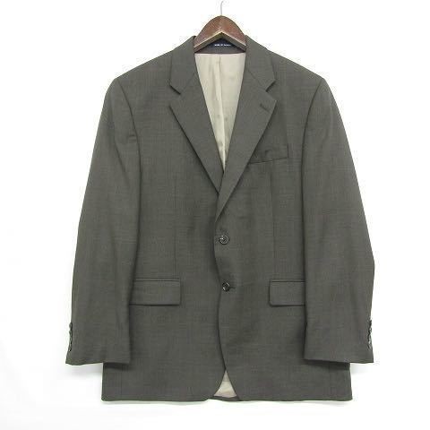 ラルフローレン サイズ 40R M程度 テーラードジャケット スーツ ウール グレー系 UNION MADE Ralph Lauren Dillard's カナダ製 古着 1M0907_画像1