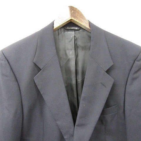 Burberry\'s USA made size L~ tailored jacket blaser navy blue blur navy wool Burberry old clothes Vintage 1JA2705