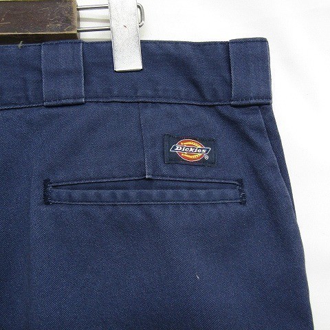 874 ディッキーズ ビッグ サイズ W40 L32 ワーク ペインター パンツ チノパン ワイド ネイビー Dickies 古着 1N1992_画像6