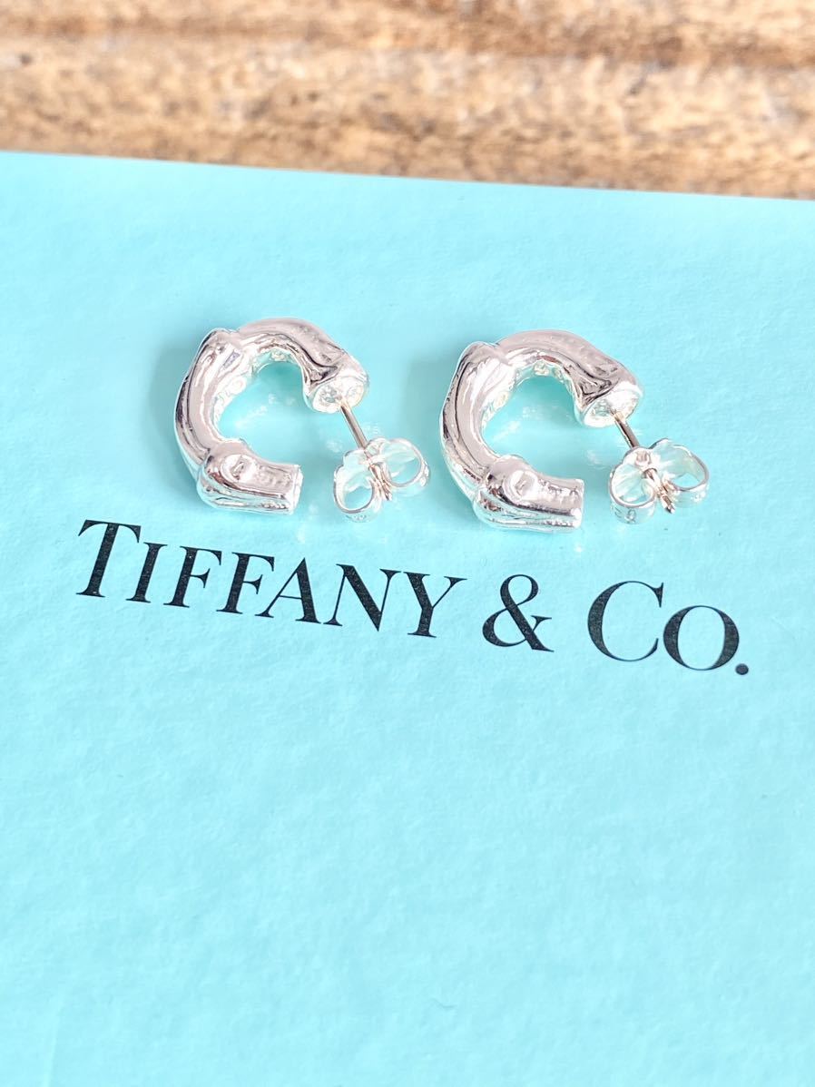 ☆希少超美品☆ TIFFANY ヴィンテージ バンブーピアス Ag925 925