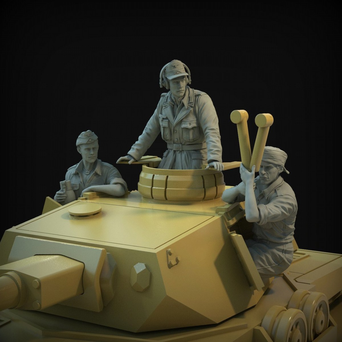 パンツァーアート FI35-137 1/35 ドイツアフリカ軍団 ターレット セット(III号戦車&IV号戦車)