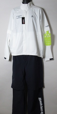 【再入荷!】 ストレッチ レインウェア上・下セット ルコック/le 定価27500円/LLサイズ/QGMNJH00W/新品/ホワイト ゴルフ sportif coq レインウエア 【再入荷!】 ストレッチ レインウェア上・下セット ルコック/le 定価27500円/LLサイズ/QGMNJH00W/新品/ホワイト ゴルフ sportif coq レインウエア