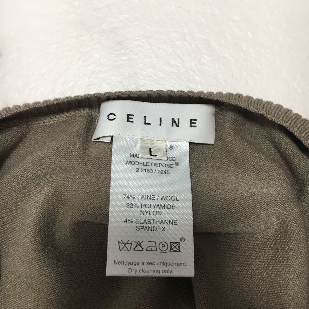 美品　CELINE セリーヌ　ストレッチ ウール　ブレンド　セーター　送料無料　クリーニング済