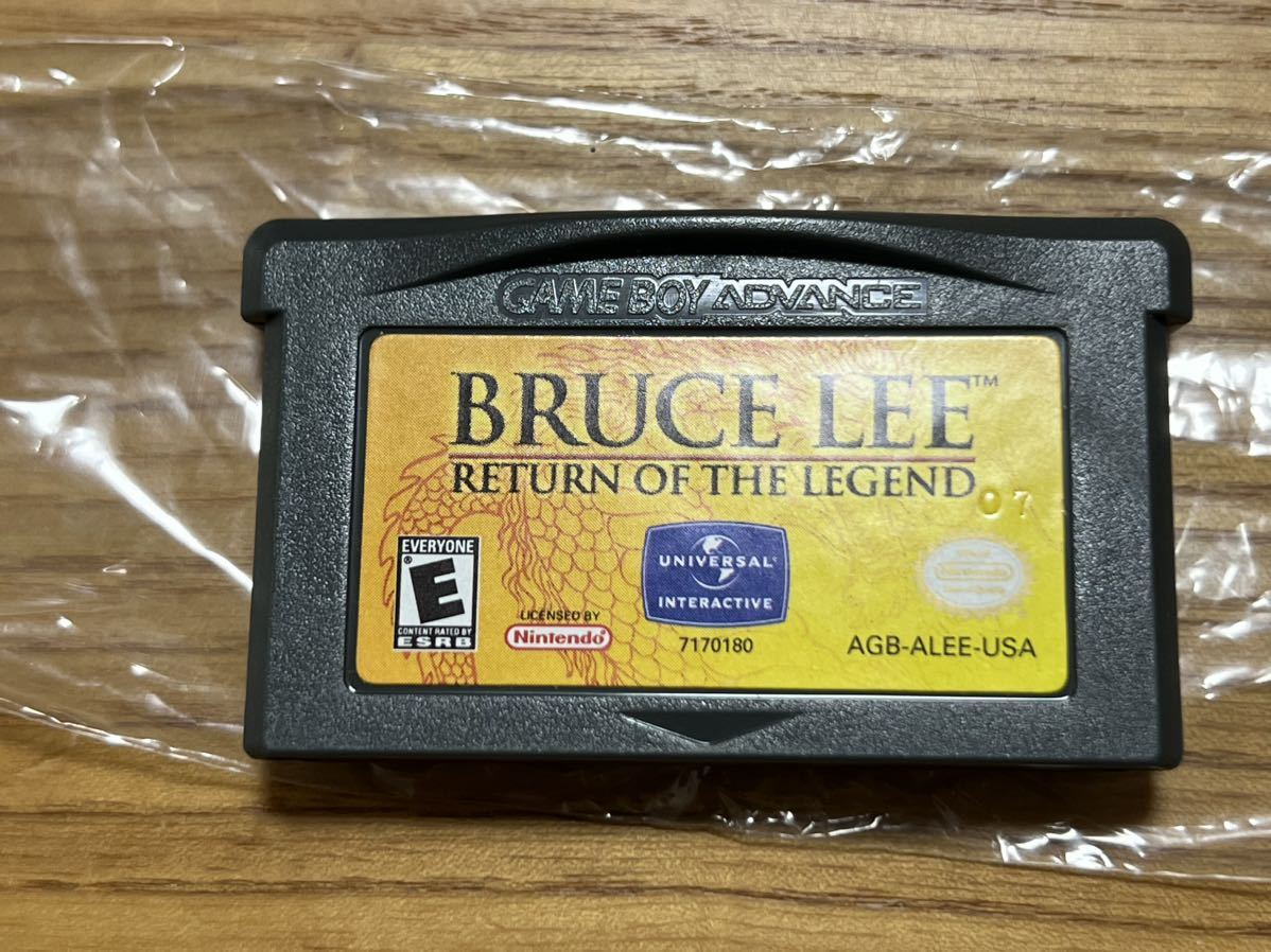 任天堂　ゲームボーイアドバンス　北米版　GBA BRUCE LEE RETURN OF THE LEGEND 比較的美品