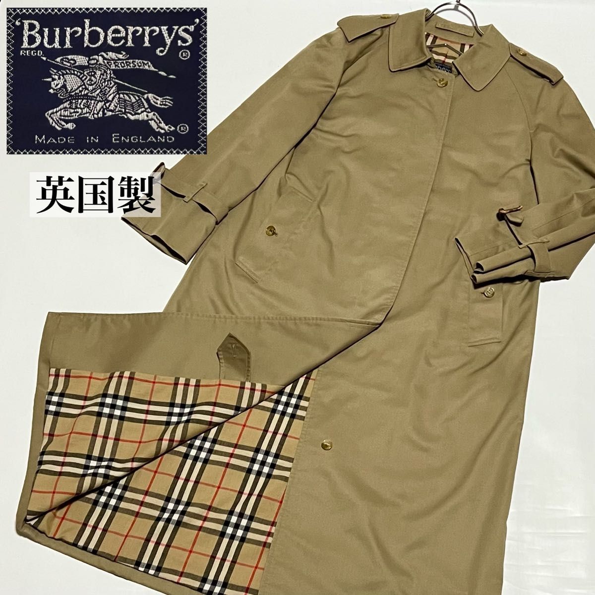 Uk vintage♢Burberrys®Prorsum ステンカラーコート♢L