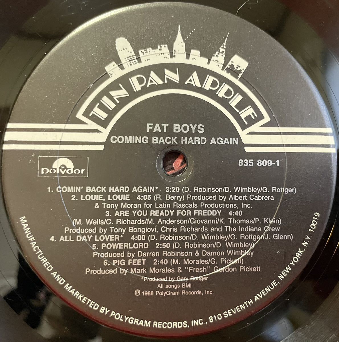 FAT BOYS / COMING BACK HARD AGAIN ヒットアルバム 12inch盤 その他にもプロモーション盤 レア盤 人気レコード 多数出品。_画像4