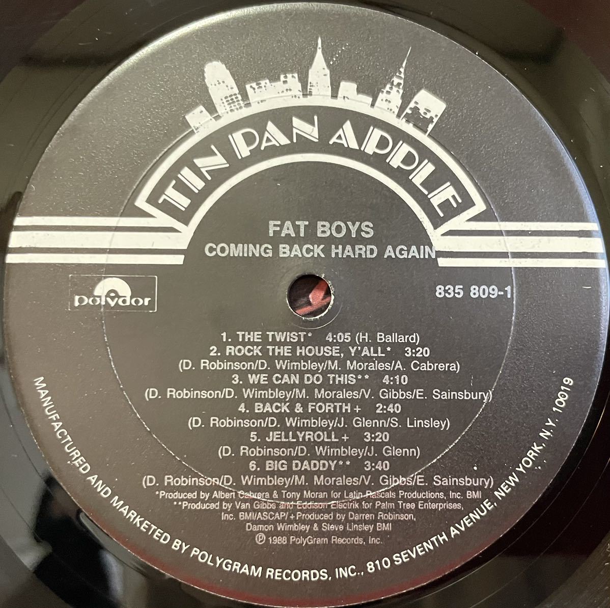 FAT BOYS / COMING BACK HARD AGAIN ヒットアルバム 12inch盤 その他にもプロモーション盤 レア盤 人気レコード 多数出品。_画像3