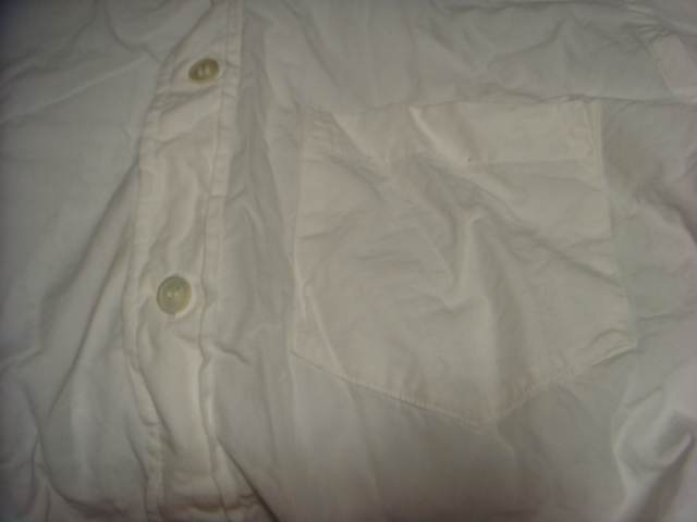 1801ka band Zucca CABANE de ZUCCa inset attaching button down B/D white WHITE shirt 