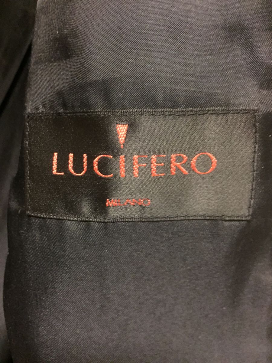 ステンカラーコート 黒 イタリア ミラノ LUCIFERO 送料無料 ブラック