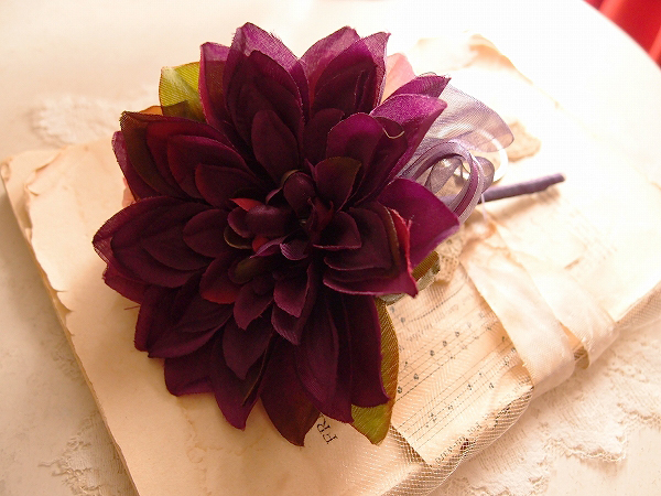  price cut * corsage artificial flower flower rose purple pink made in Japan go in .. industry marriage party celebration event .