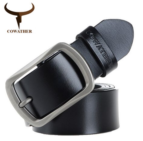 ## new goods!COWATHER2017 year new work cow leather belt * black * long 120cm8[ men's lady's popular brand half edge not cheapness gift reimport ]