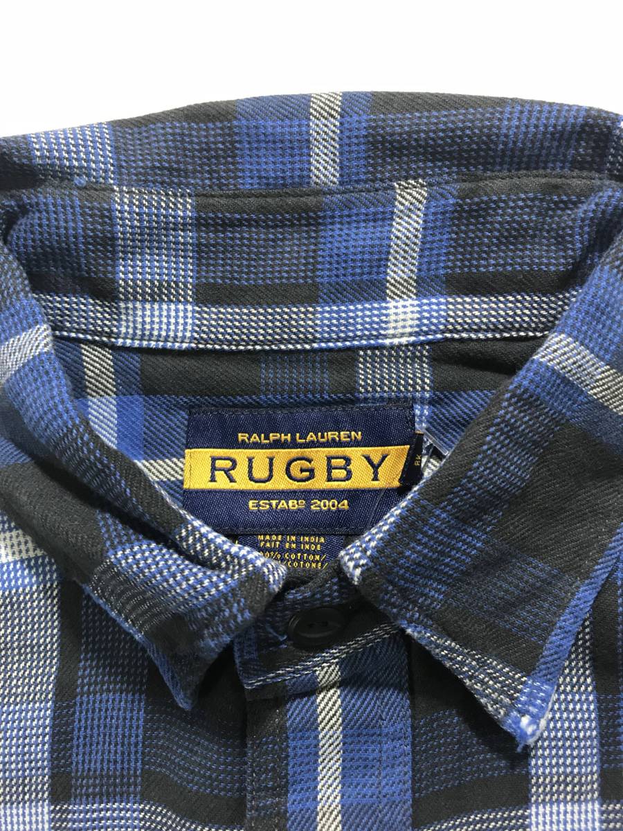 新品 10765 rugby Sサイズ シャツ ポロ ラルフローレン polo ralph lauren ラグビー ビンテージ ネル チェック_画像4