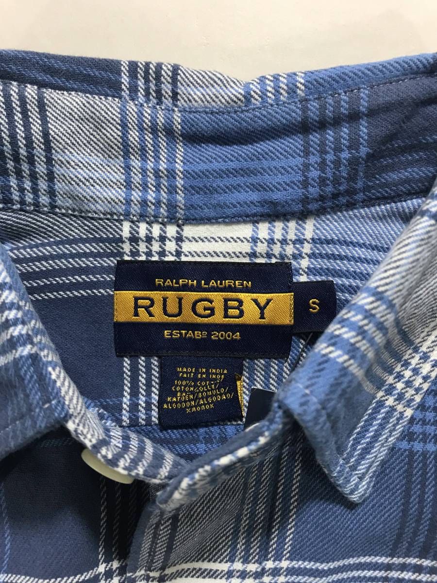 新品 10770 rugby Sサイズ シャツ ポロ ラルフローレン polo ralph lauren ラグビー ビンテージ ネル チェック_画像5