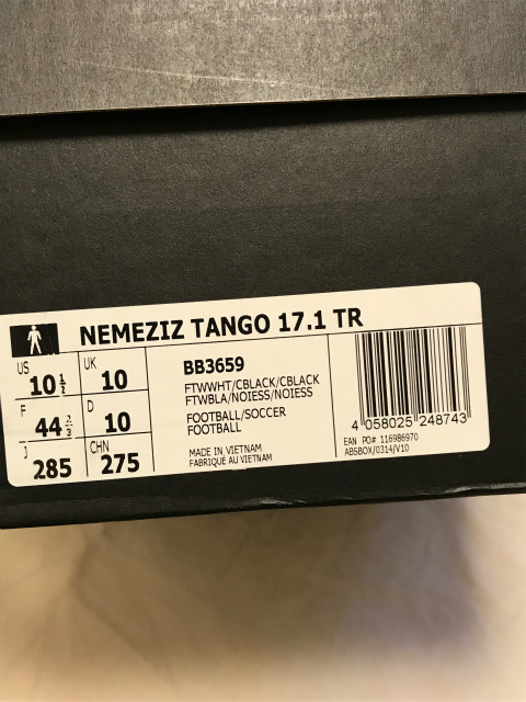 美品 adidas アディダス NEMEZIZ TANGO 17.1 TR 285 ネメシス タンゴ_画像8