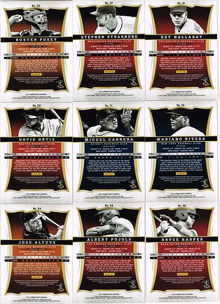 2013 Panini Select Baseball インサート,Prizm 含む 69枚セット　Roy Halladay,Mariano Rivera,Giancarlo Stanton,など　_画像3