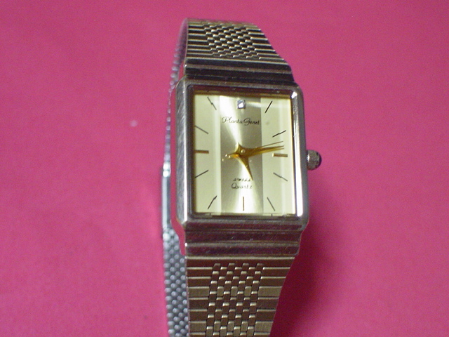 PLANTA GENET SWISS for women wristwatch rectangle Gold 