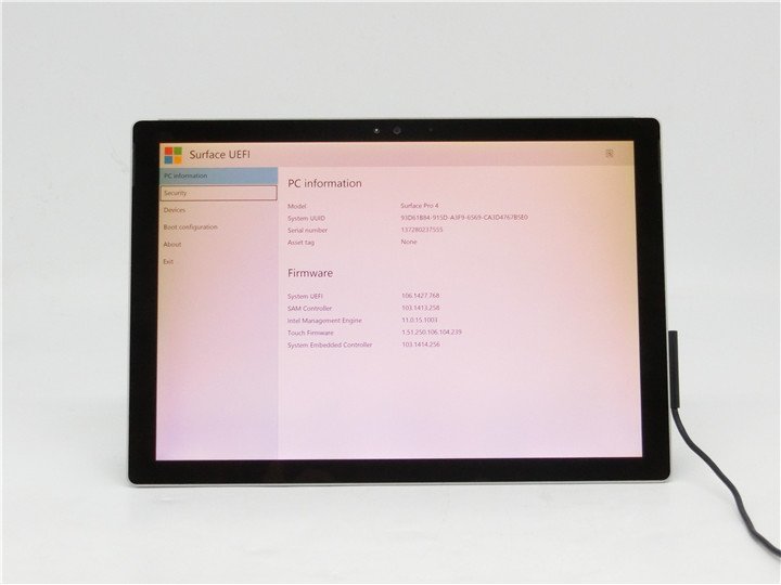 中古　SurfacePro　1724◆Corei5　6300U　◆M.2 SSD128GB◆メモリ4GB◆　　バッテリー充電できない為ジャンク扱い 　_画像1