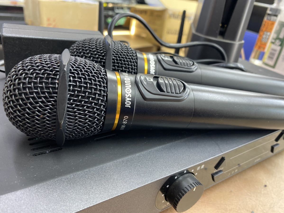joysound製電波式ワイヤレスマイクセット WT-8700