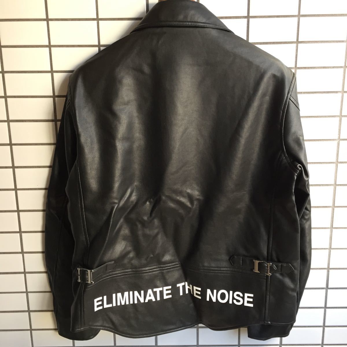 【未使用】UNDERCOVER × GU Double Leather Jacket アンダーカバー ジーユー コラボ ダブルライダース ジャケット ブラック サイズS_画像3