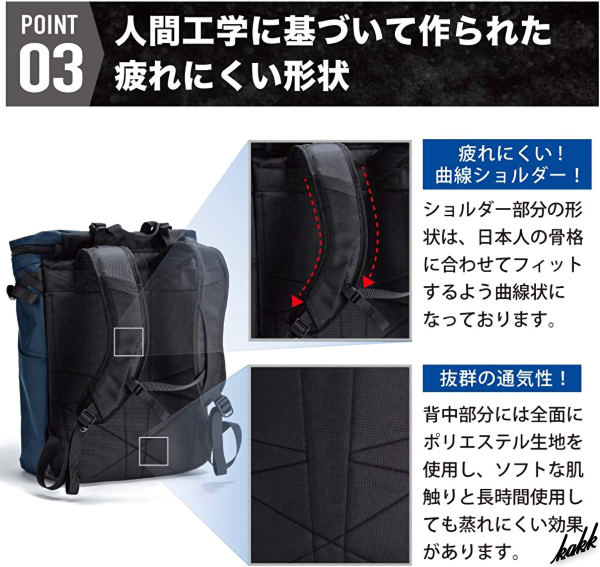 【疲れにくい人間工学設計】 バックパック 30L ポーチ付き キャリーオン 防水加工 タウンユース アウトドア キャンプ 登山 ネイビー