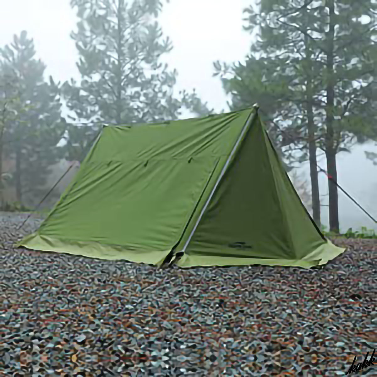 【多彩な張り方が楽しめる】 パップテント スカート付き TC素材 焚き火可能 UV加工 キャンプ アウトドア 防災 ツーリングキャンプ