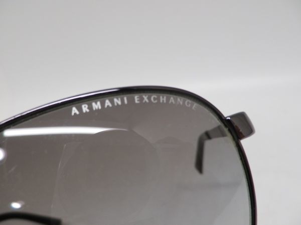 25*a197*USED товар Armani солнцезащитные очки AX2006 6006/11 63*13 125 2N Teardrop ARMANI EXCHANGE текущее состояние доставка ^