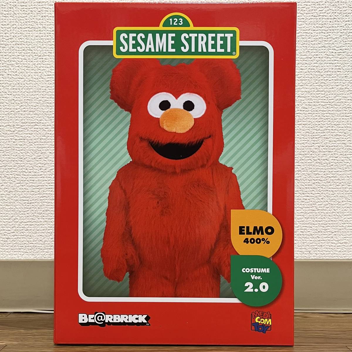 即発送 BE@RBRICK ELMO Costume Ver.2.0 400％ MEDICOM TOY ベアブリック エルモ コスチューム メディコムトイ セサミストリート