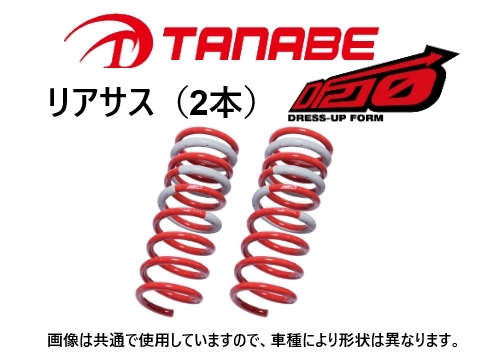 タナベ DF210 ダウンサス (リア左右) フィールダー NZE121G　NZE121GDR_画像1