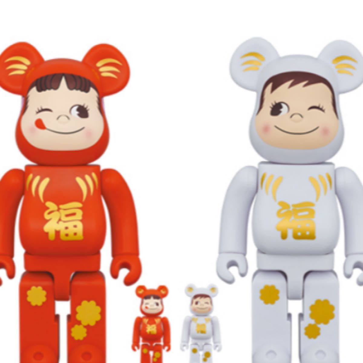 驚きの値段で ベアブリック bearbrick 不二家 ペコちゃん ポコちゃん