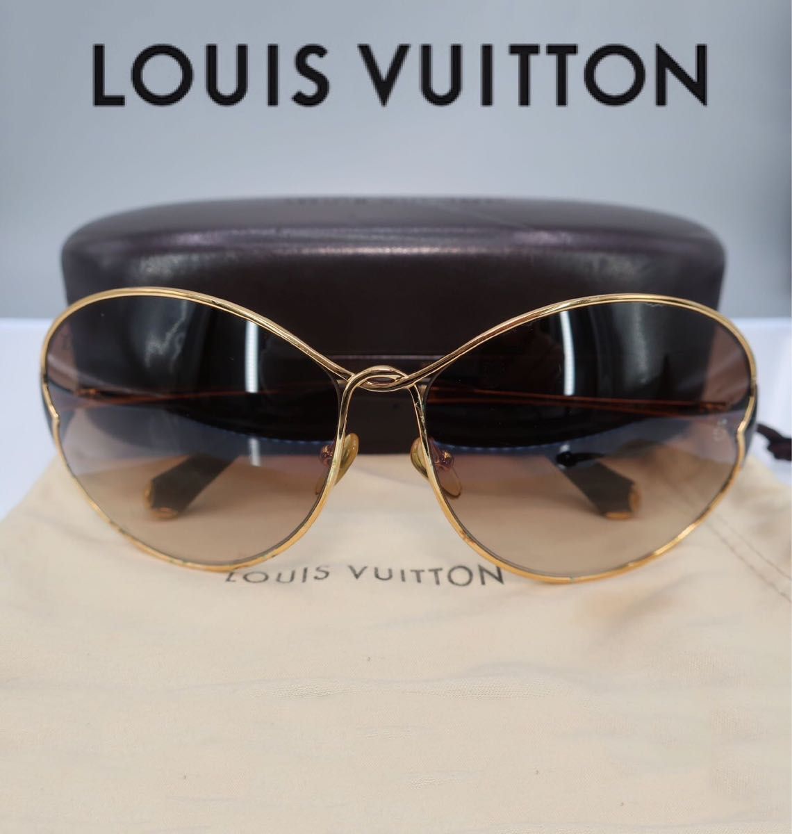 LOUIS VUITTON ルイ・ヴィトン サングラス Z0262U ゴールド ブラウン系