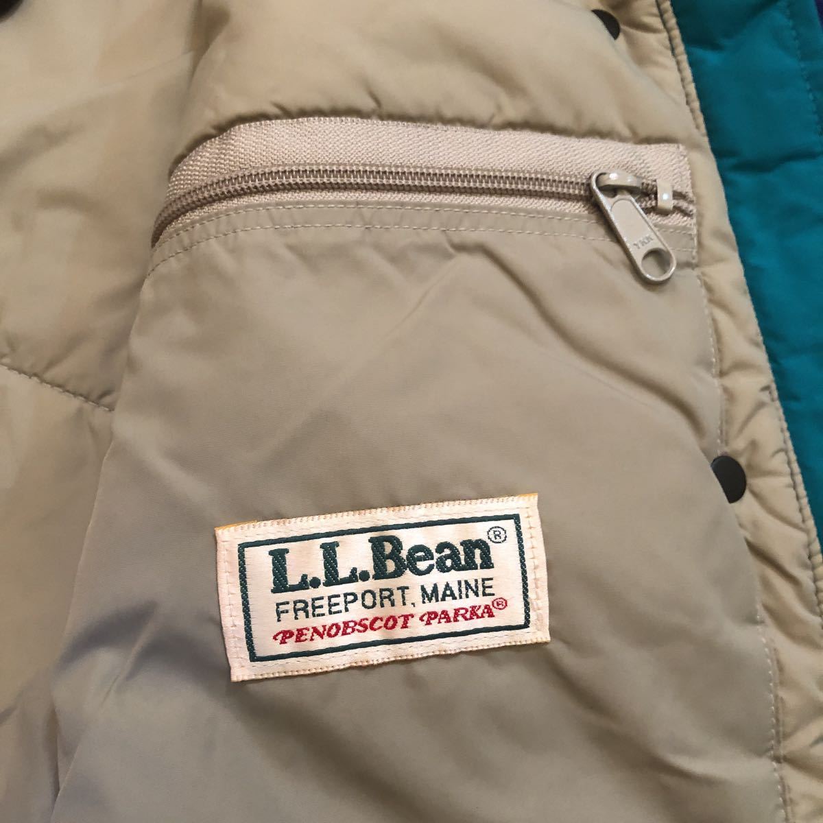 ★MADE INUSA製★LLBEAN★エルエルビーン★米国製オールドナイロンアウター一点物★ブルー★ユニセックス★Mサイズ★アウトドア_画像9