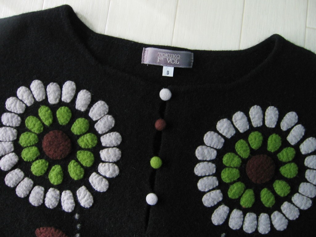 低廉 刺繍 花柄 ウール 美品 espaciomalvon.com.ar