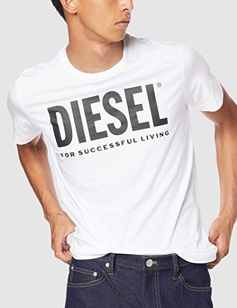 [ディーゼル] メンズ Tシャツ ロゴ 00SXED0AAXJ　ホワイト　サイズM