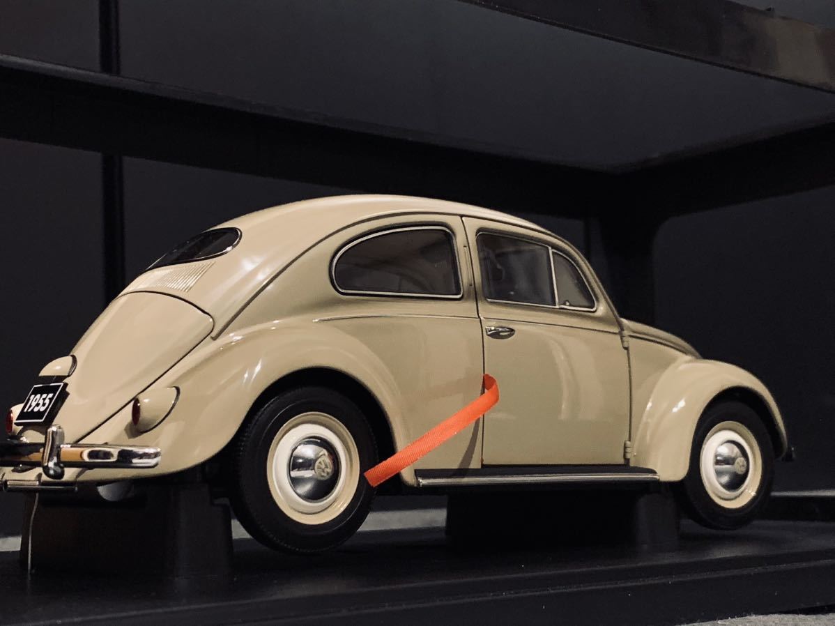 [絶版品未展示] 1/18 AUTOart millenium Volkswagen VW Beetle 1200 Bright Beige Type 1 フォルクスワーゲン ビートル Aa オートアートの画像5