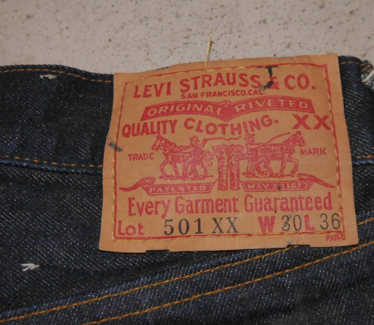 LEVI'S501xxバレンシア工場1955年モデル復刻版W30L36実物ビンテージ