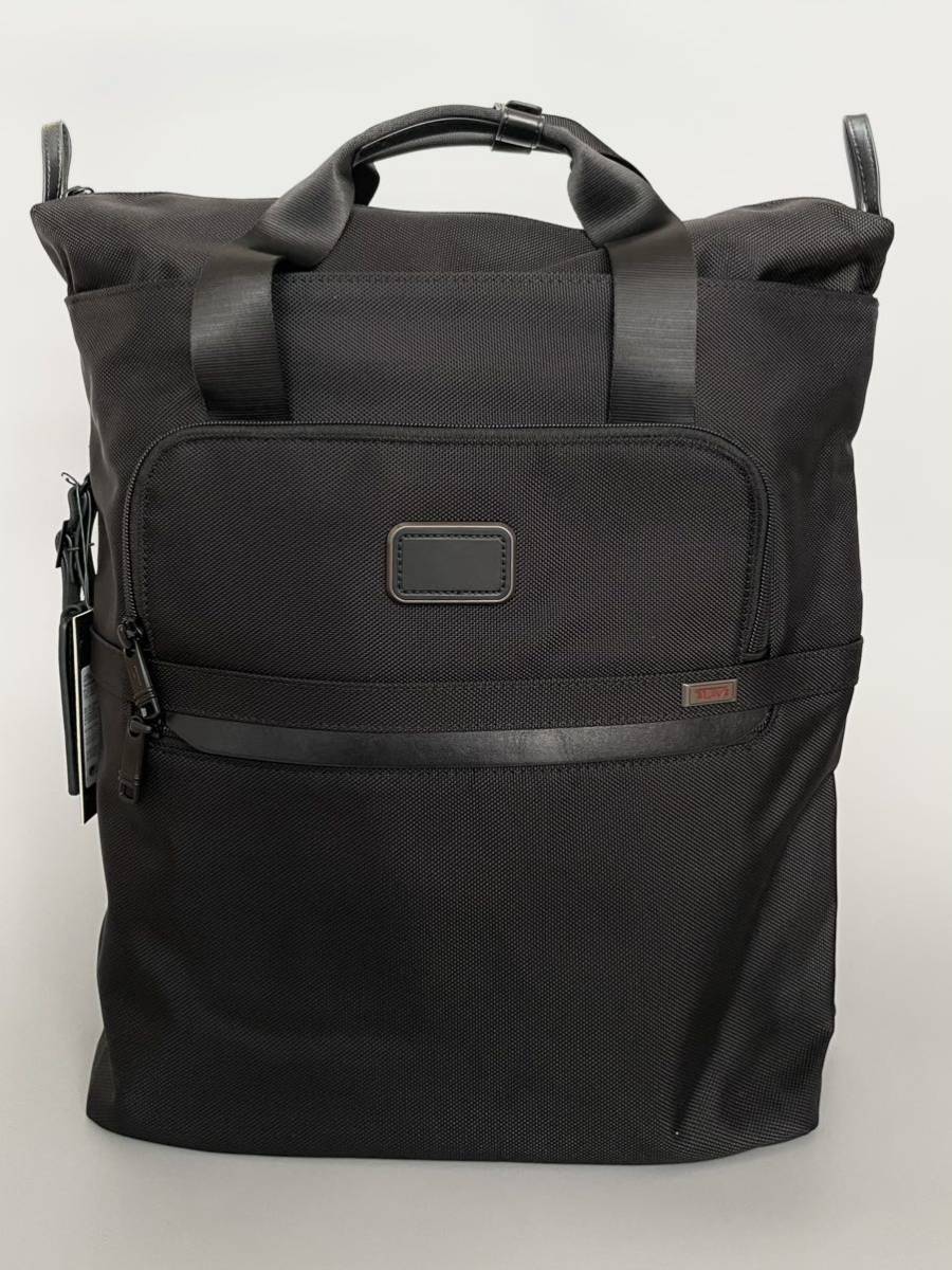 【超美品】TUMI ALPHA コレクション トート・バックパック ブラック 保存袋付き_画像1