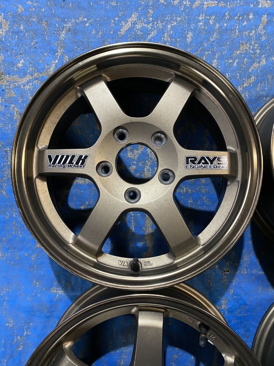らない レイズ TE37 15インチ 114.3 5穴 シビック ek9 rays すかお