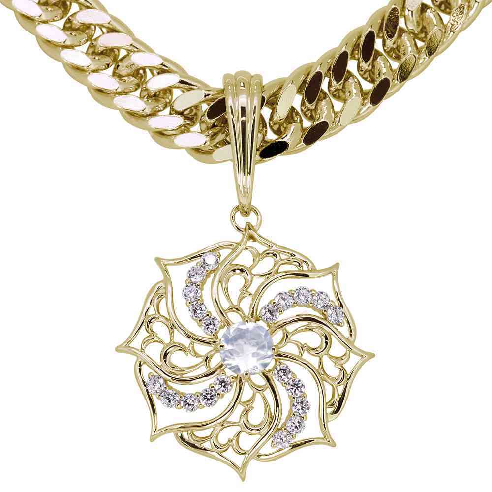 18金 ネックレス メンズ ダイヤモンド 18k ゴールド 喜平 誕生石 6月