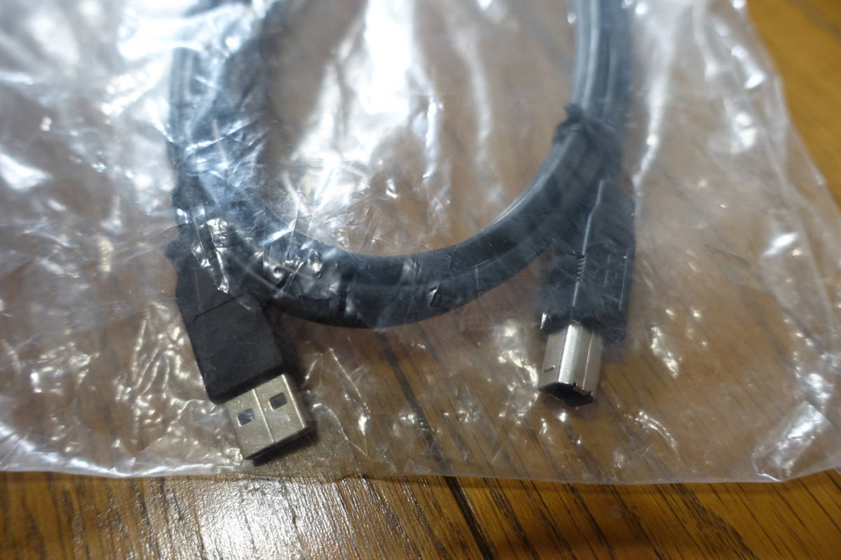 USBケーブル 黒 2m Type-A Type-B 未使用_画像2