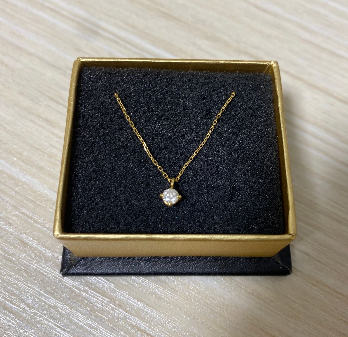 エテ.ダイヤネックレス 0.1ct 10k-