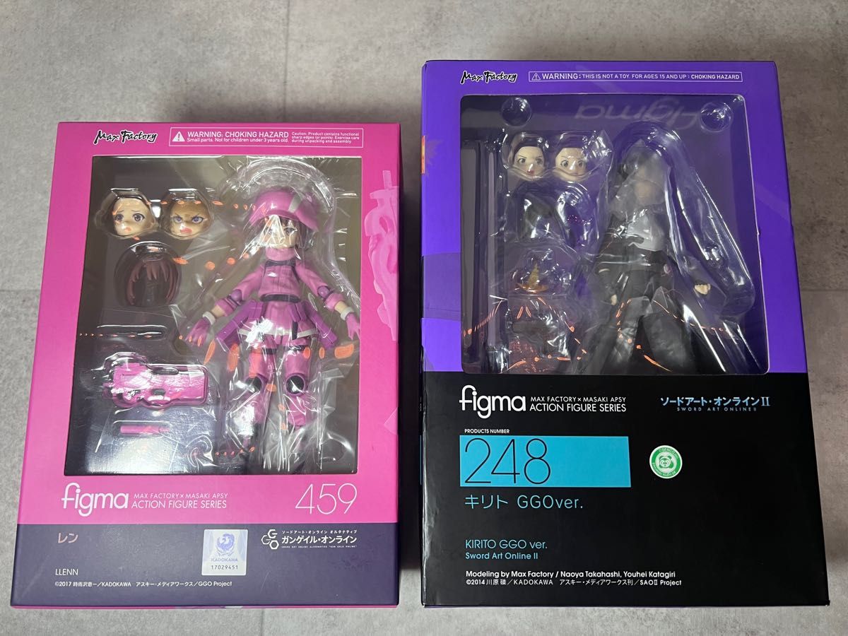 figma ソードアート・オンラインII キリト レン 2体セット GGO figma ソードアート・オンラインII キリト レン 2体セット GGO
