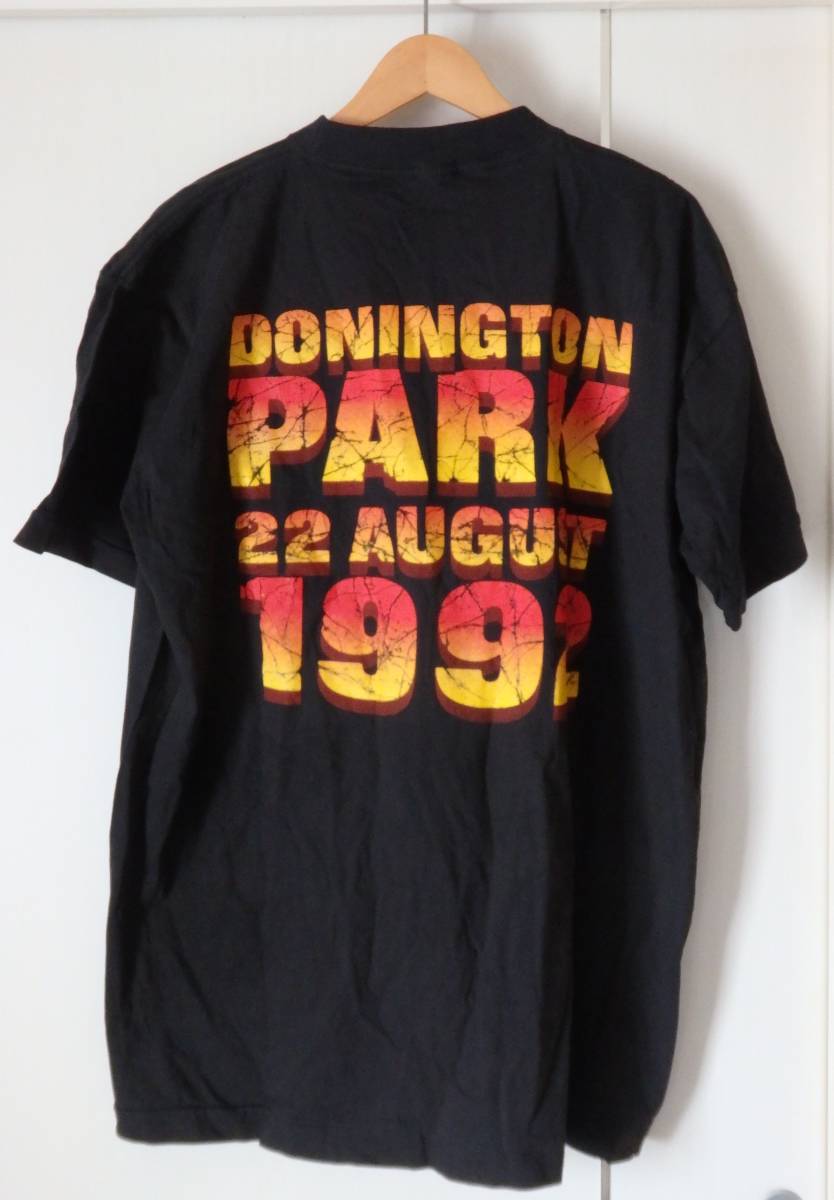 IRON MAIDEN アイアン・メイデン★Tシャツ XLサイズ★MONSTERS OF ROCK★DONINGTON PARK 22 AUGUST 1992★ブラック系 ロゴプリント_画像2